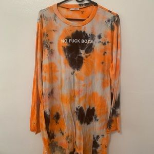 No FxCk Boys Tye-dye mini dress (3X)